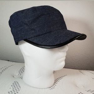 John Varvatos Military Cap Navy S/M 22"